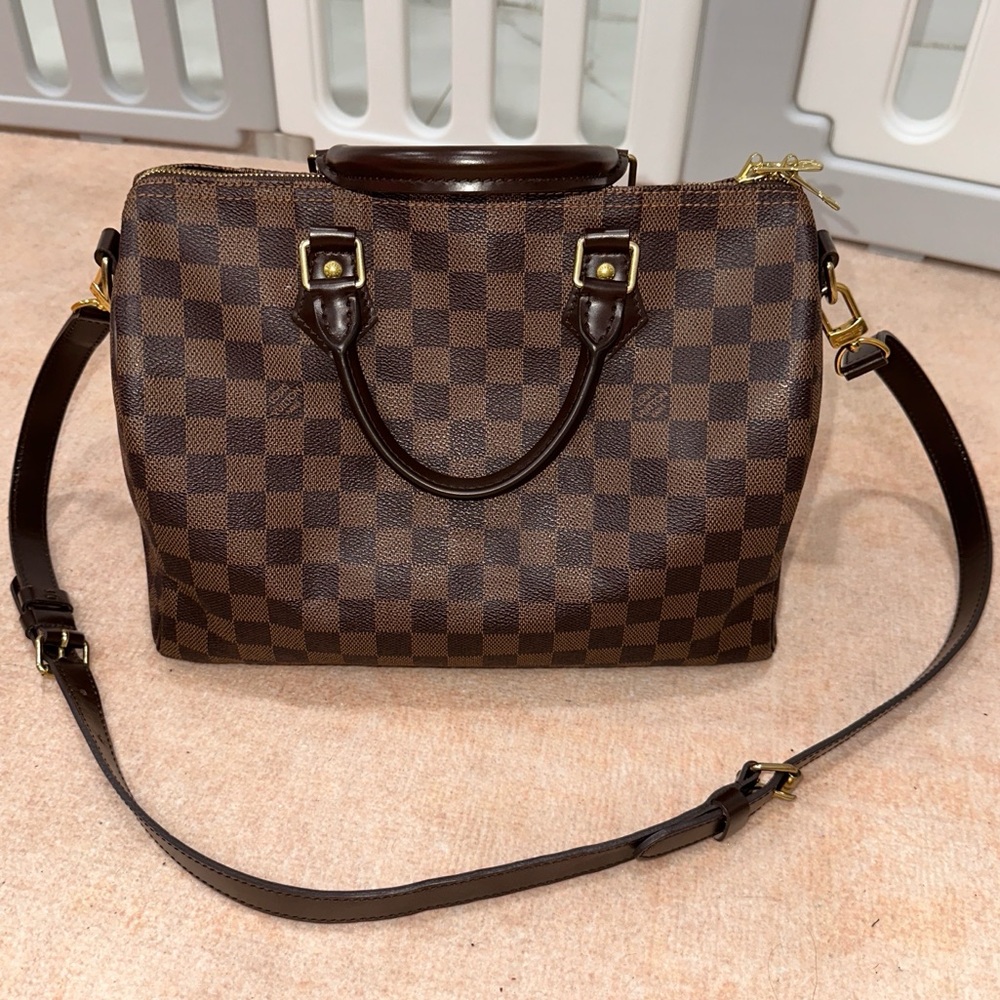 Louis Vuitton Speedy 30 Bandouliere - Damier Ebene
